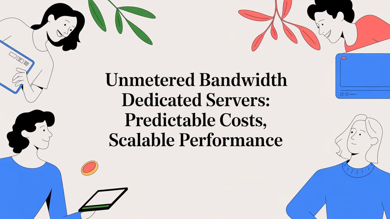 Unmetered bandwidth dedicated servers: Predictable costs, scalable performance